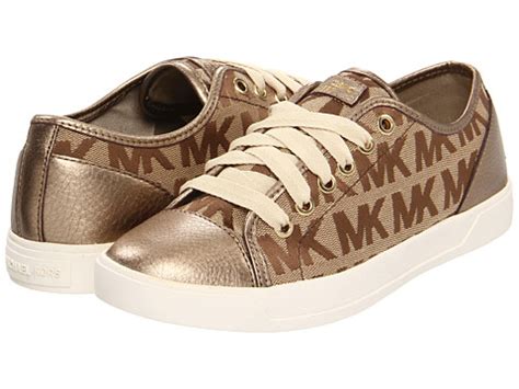 gold michael kors tennis shoes|Michael Kors tennis shoes sale.